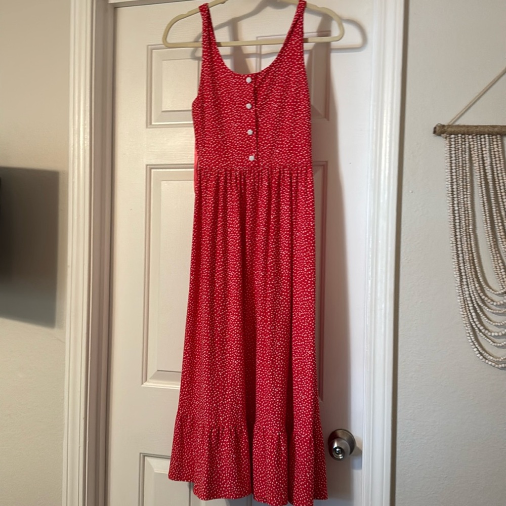 Red Polka Dotted Dress